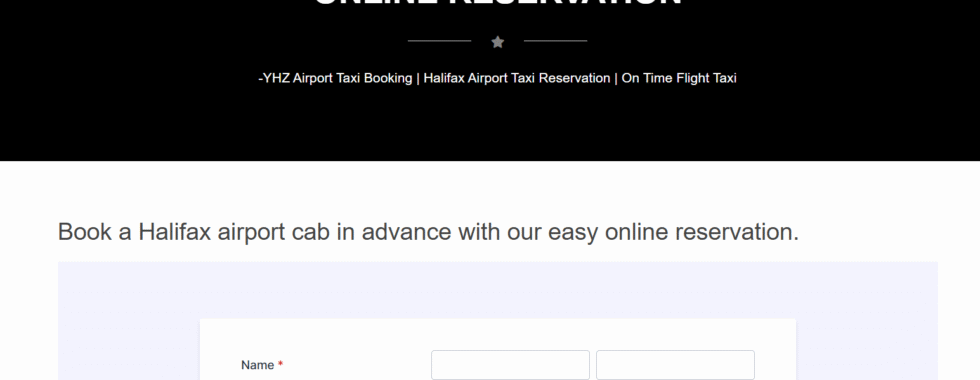 Halifax Airport Taxi Service