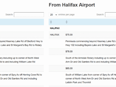 Halifax Airport Taxi Service